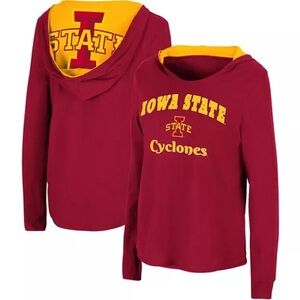 NWT Women’s Iowa State Cyclones Colosseum Hoodie Long Sleeve T-Shirt~XL~$40
